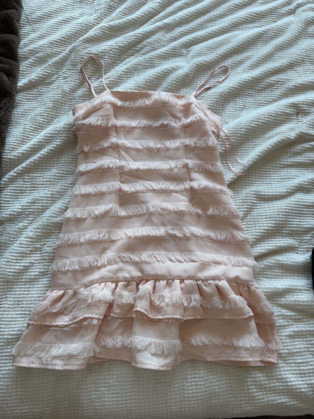 Pink Ruffled Mini Dress - Picture 2 of 4